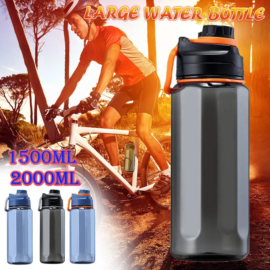 Вместительные спортивные пластиковые бутылки для воды 1 5 л 2 Z0710|Бутылки воды| |