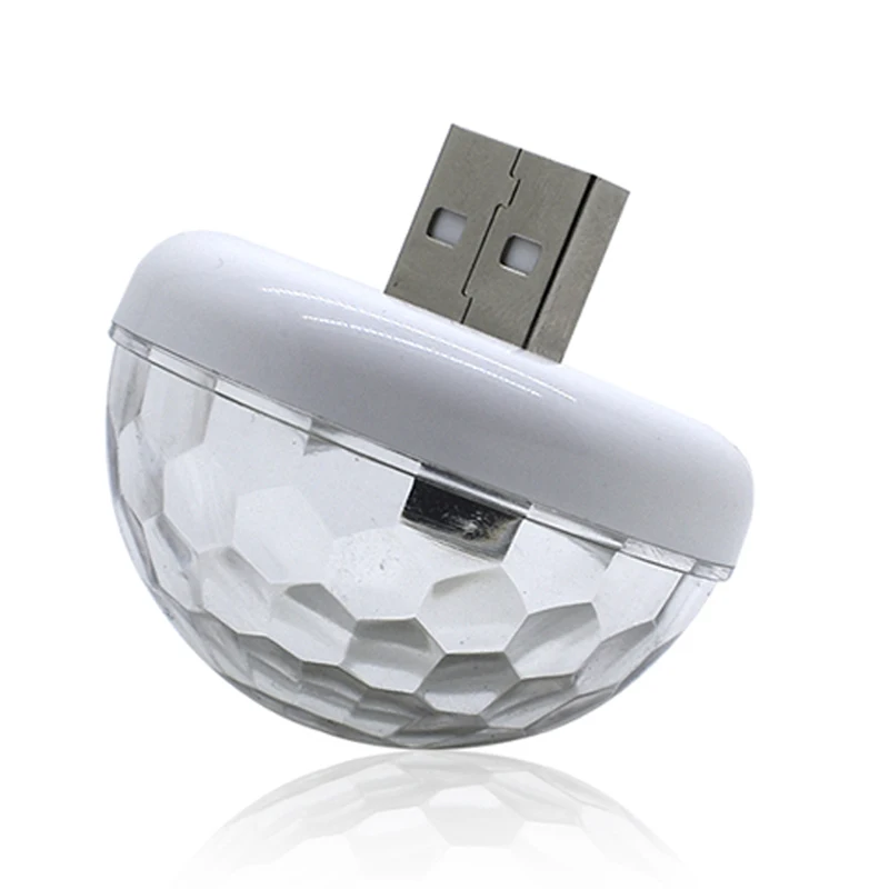 1x Автомобильный светодиодный лампы USB атмосферный свет DJ RGB музыка диско звук контрольная лампа вечерние караоке украшения Звук Управление KTV DJ светильник 12V