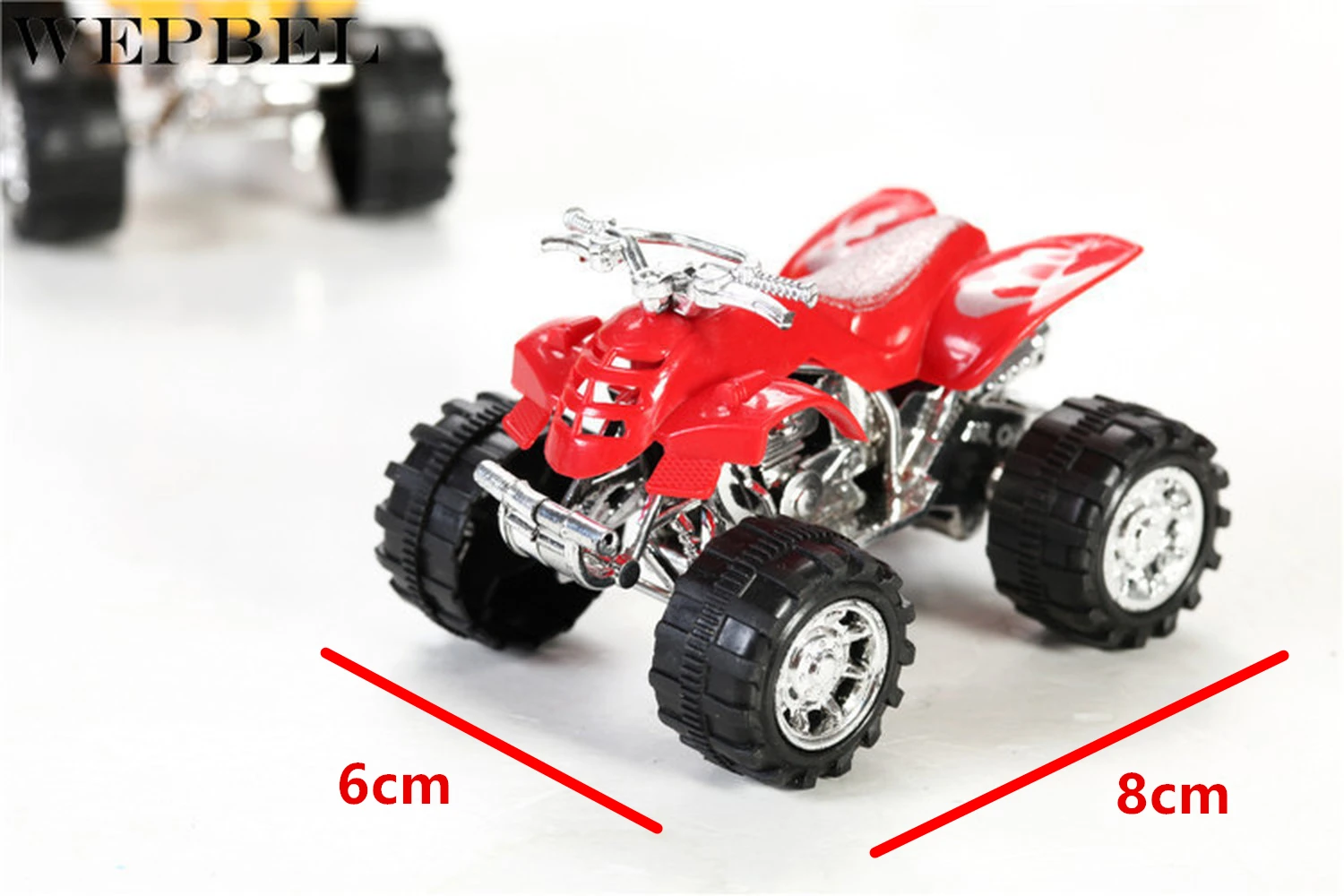 WEPBEL 4 Pcs Mini Inertial Off-Road Vehicle Four-Wheel-Drive Plastic Children Toy Car Pull Back Stunt |