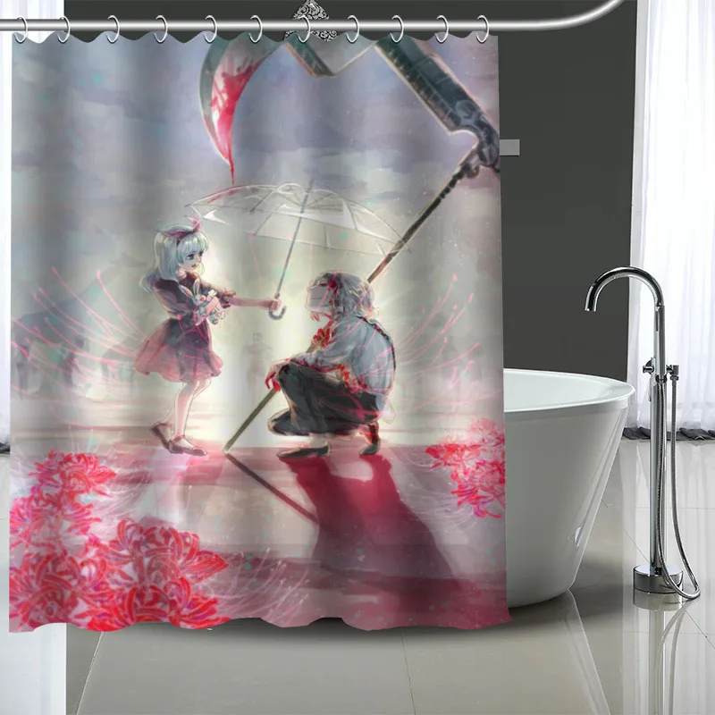 

Waterproof Shower Curtain Can Be Customized Tokyo Ghoul Bathroom Shower Bath Supplies Polyester Shower Curtain