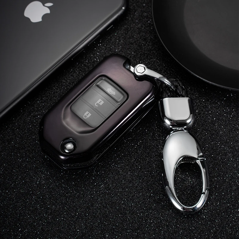 Мягкий ТПУ чехол для автомобильного ключа защитный Honda Civic CRV HRV Accord Jade Crider Odyssey