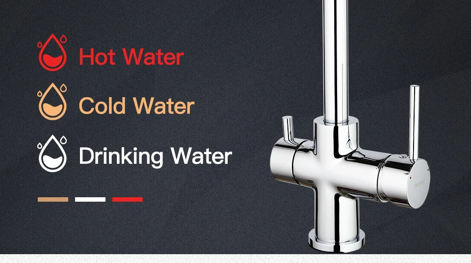 GAPPO, кухонный кран, кран для раковины, кухонный кран с фильтрованной водой, вращающийся хромированный кран, кухонный Ретро смеситель, краны