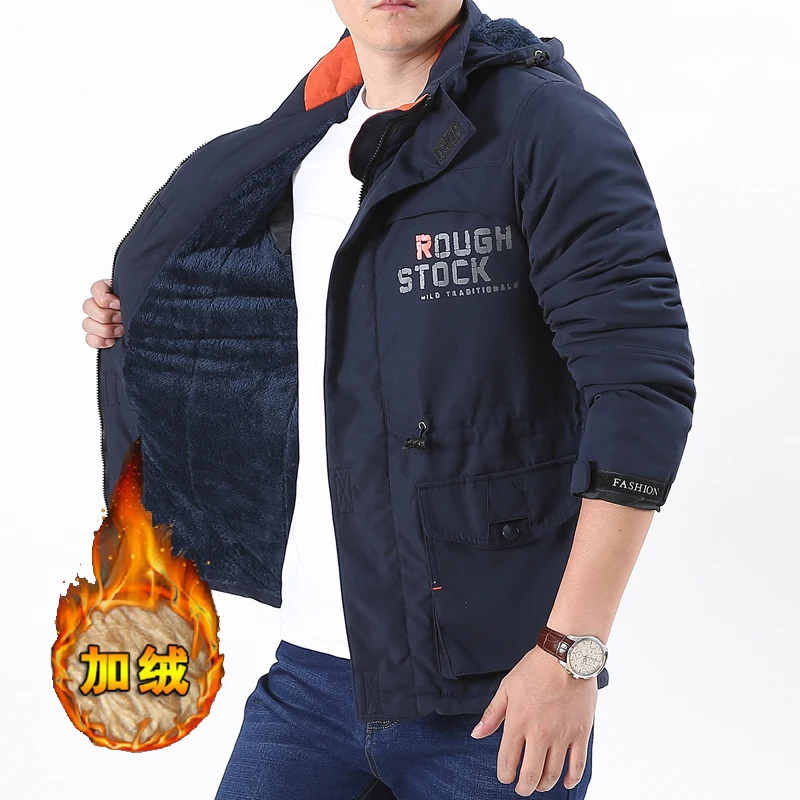 Winter Jackets Men Thick Parkas  Casual Warm Men Parka Coat Military Windproof Hooded Jackets Windbreaker Men