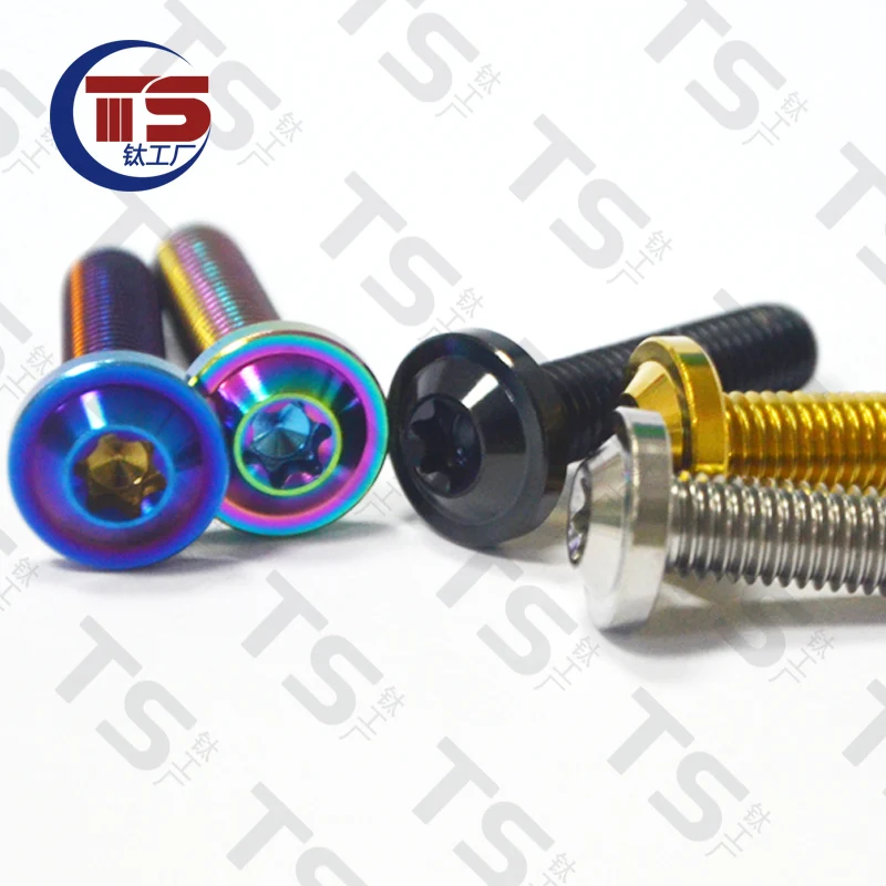 TS Titanium Bolt M8X15/20/25/30/35/40/45mm Torx Head Ti Screw for Motorcycle V Brake Forks Parts Fastene（1pc） | Обустройство дома