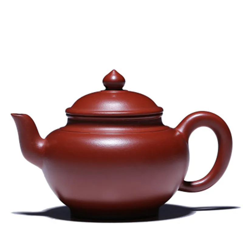 

210cc Authentic Yixing Zisha Original Mine Dahongpao Sakura Tea pot Wu Wencai Pure Handmade Boutique Plain Noodle Teapot