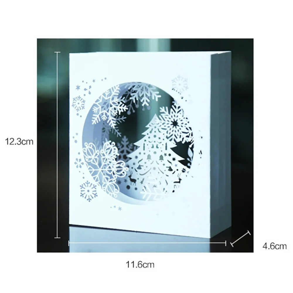 Снежинка 3D всплывающие открытки поздравительная открытка День Святого