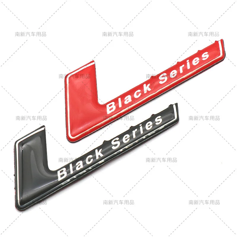 

3D Black Series Badge Rear Trunk Emblem Decal Car Stickers For Mercedes Benz A B C E S Class GLC GLE GLS C63 Car Styling
