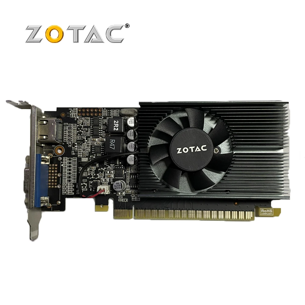 Видеокарта ZOTAC GeForce GT710 1 ГБ 64 бит GDDR3L | Компьютеры и офис
