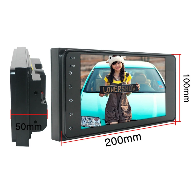 Автомагнитола 2DIN на Android 8 1 с емкостным сенсорным экраном 7 дюймов Gps навигацией и