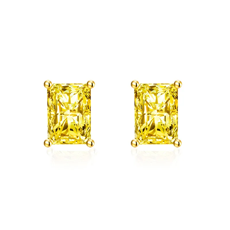 

S925 Sterling Silver Color Natural Ametrine Gemstone Earring for Women 925 Jewelry Bizuteria Wedding Garnet Orecchini Earrings