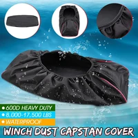 600d black waterproof soft winch dust capstan cover 8000 17 500 lbs trailer suvs