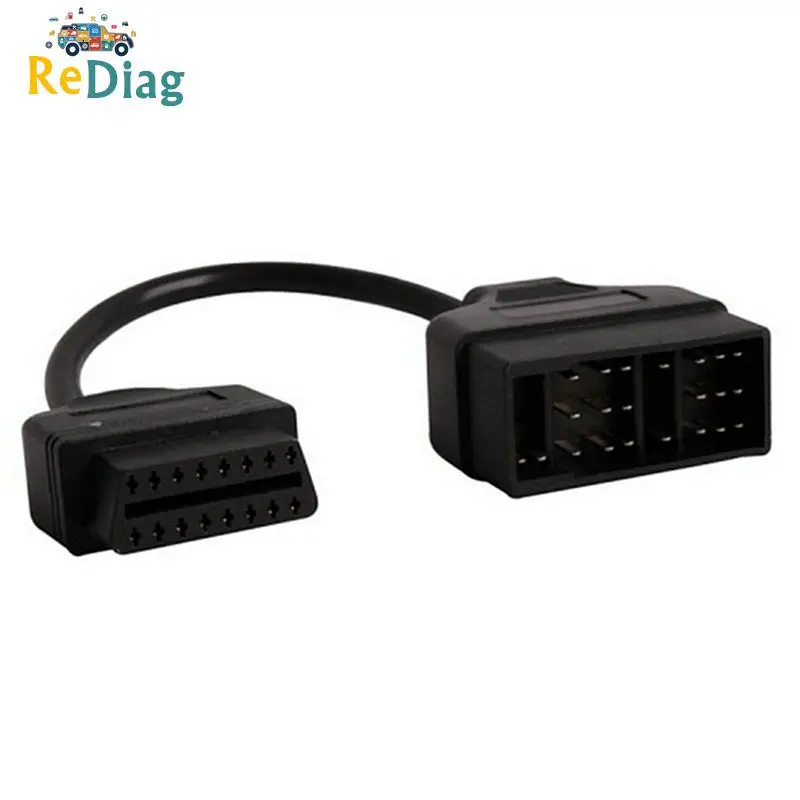 Для Toyota 22Pin OBDII 16Pin гнездовой разъем Кабель адаптер DLC привести для 22 контактный OBD2
