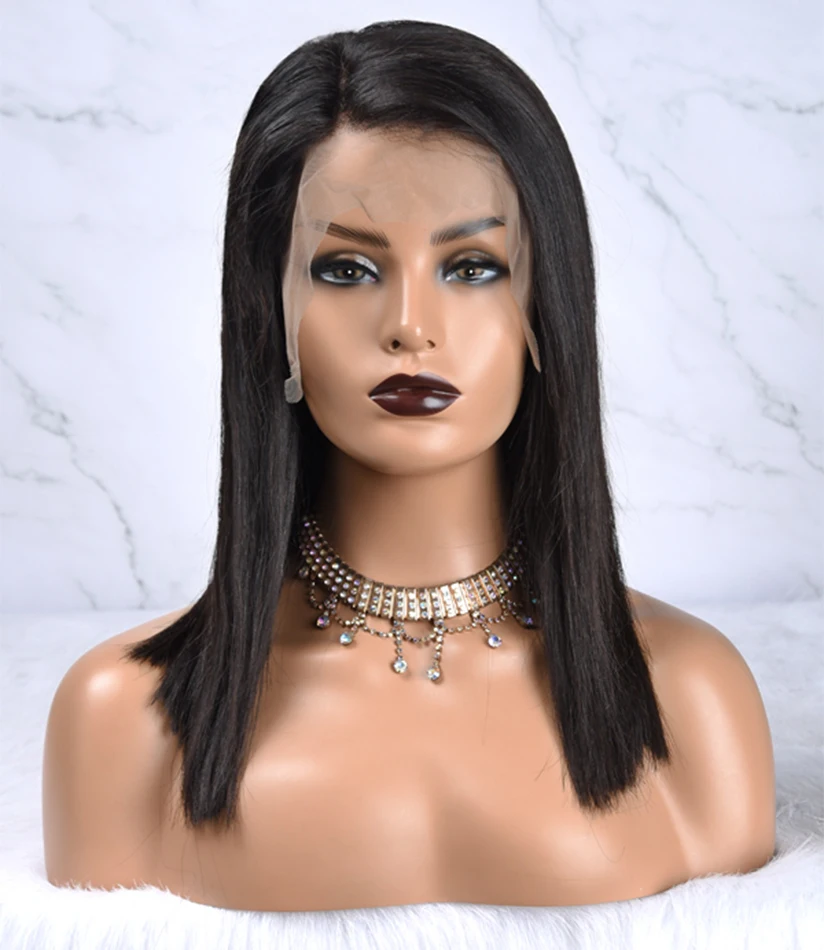 Короткие парики для черных женщин бразильские кружевные передние человеческие