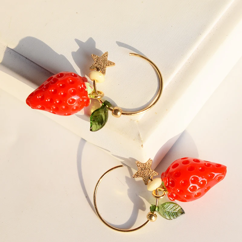 Timlee E211 летние новые оригинальные темпераментные фрукты клубники лимон звезда