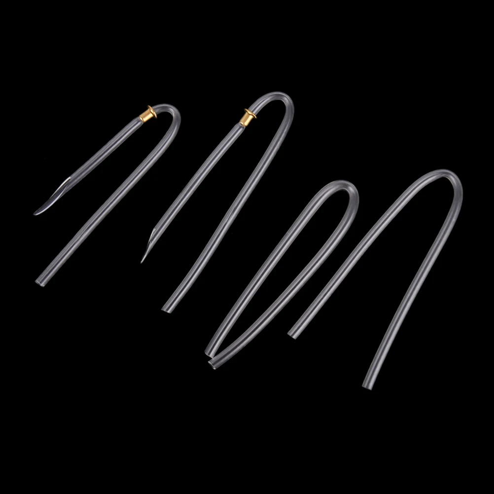 

1PCS U Shape Clear Earmolds Tubes Transparent PVC BTE Hearing Aids Bent Tubing With Lock Preformed BTE Earmold Bent Tube