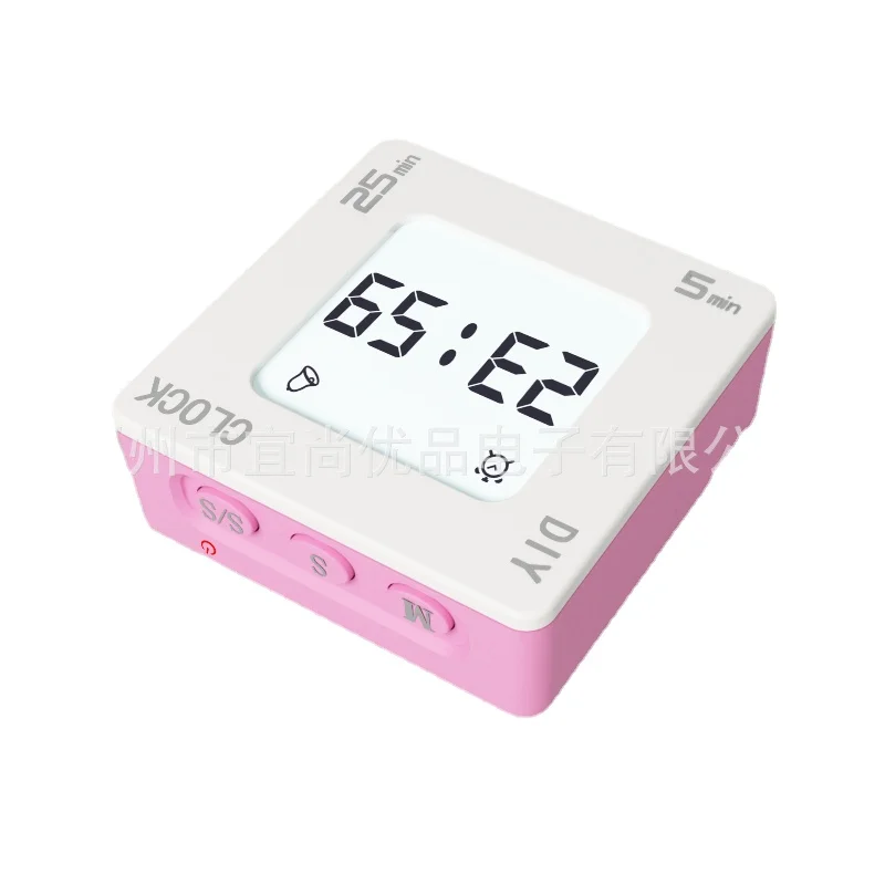 

Multifunctional Kitchen Timer Alarm Clock Square Shaped Smart Life Desktop Decor Electronics Time Nachtlicht Reloj Mesa De Noche