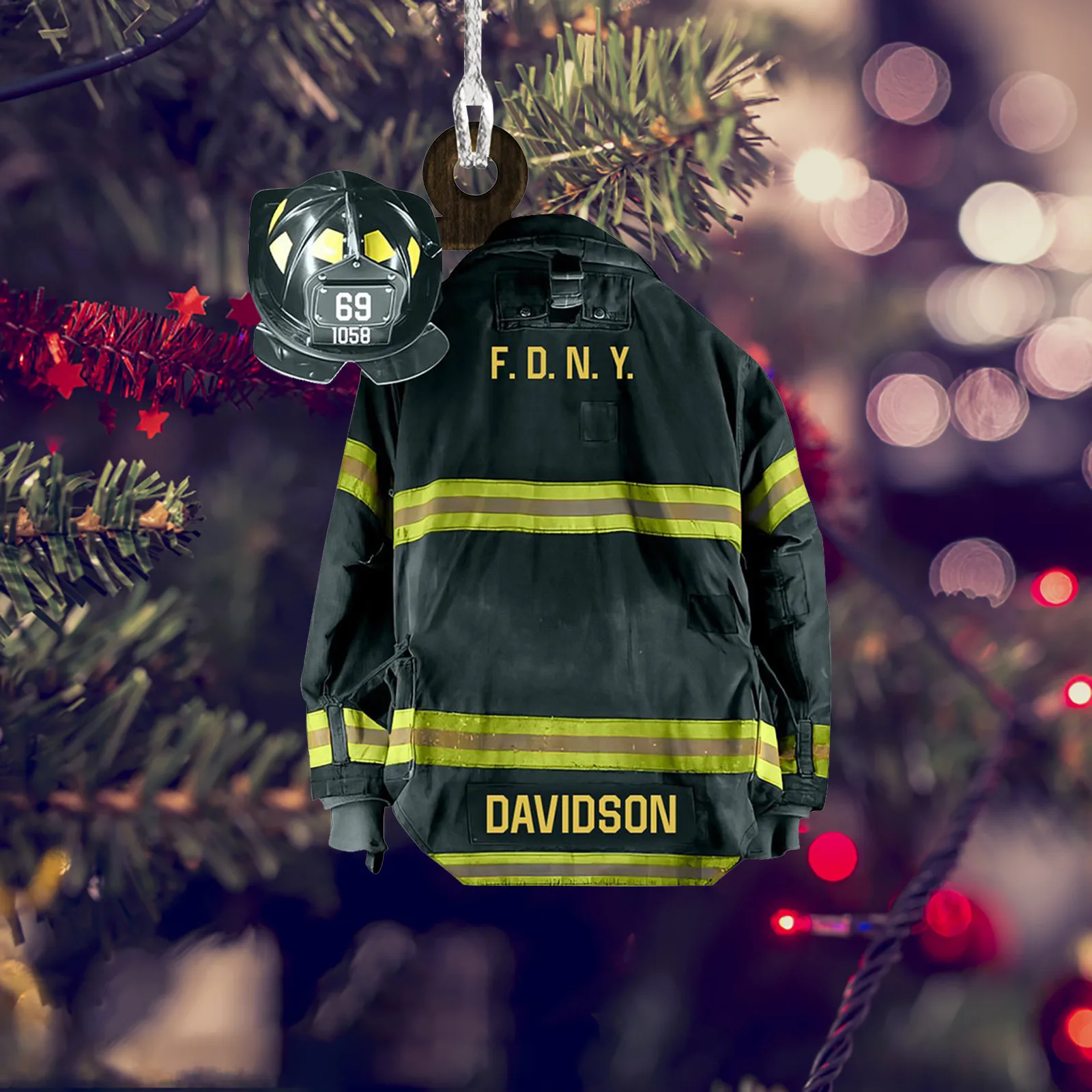 Креативная Подвеска для пальто пожарного автомобиля украшение рождественской