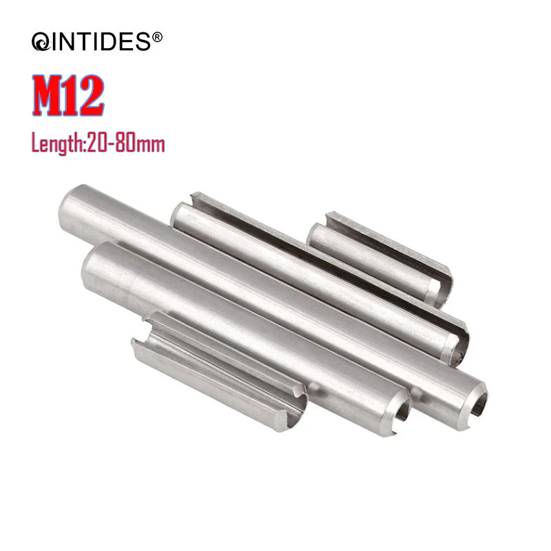 Пружинные параллельные штифты QINTIDES M12 шлицевые эластичные из нержавеющей стали |