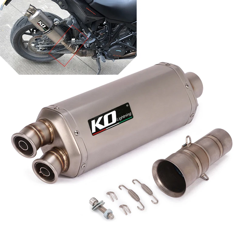 

Slip-on Exhaust Motorcycle Titanium Converter 51mm Muffler Pipe Modified for Super Adventure 1290 R/S/T Adventure 1050 1090 1190