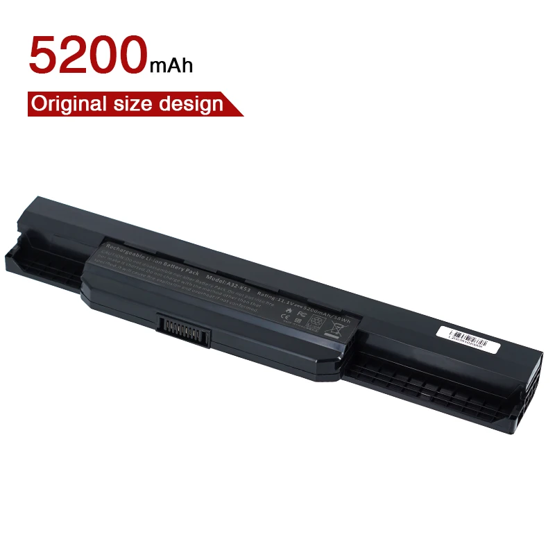 Оригинал высокое Ёмкость ноутбук Батарея 6 ячеек K53 для Asus A32 A42 A31 A41 A43 A53 K43 K53S X43 X44