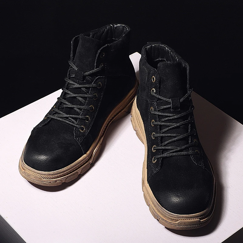 

Sneaker Casual Shoes Mens Boots Casual Men Leather Shoes Sport Men's Sneakers Male Shoe For Fashion Causal Man Black Sports