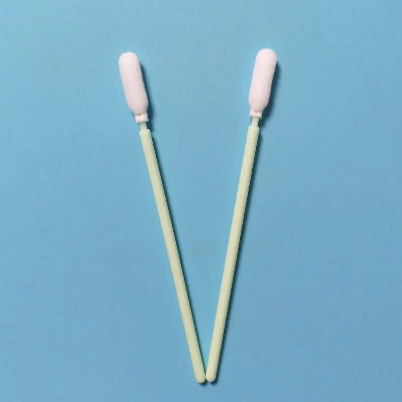 

100Pcs Small Flexible Head Disposable Cleaning Swab Sponge Dust Free Round Foam Tipped Sticks for Camera Optical Lens Printer