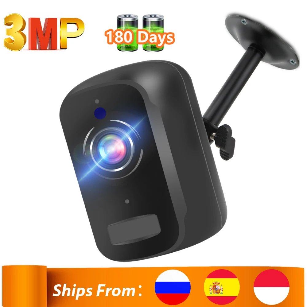 Открытый Wi Fi IP Камера 3MP HD Батарея Беспроводной безопасности Камеры Скрытого