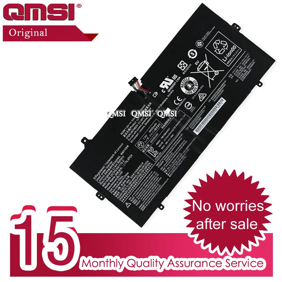 Оригинальный аккумулятор QMSI 7 5 в 66 Вт/ч 8800 мАч L14L4P24 L14M4P24 подходит для ноутбука Lenovo
