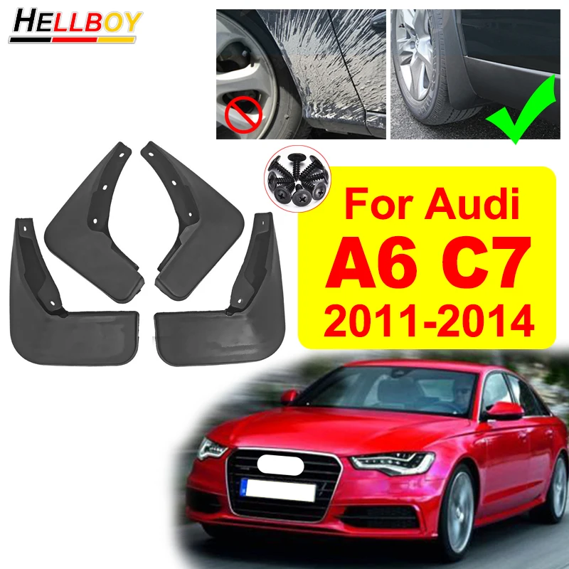 4 шт. Автомобильные Брызговики для Audi A6 C7 2013 2012 Седан передние и задние брызговики