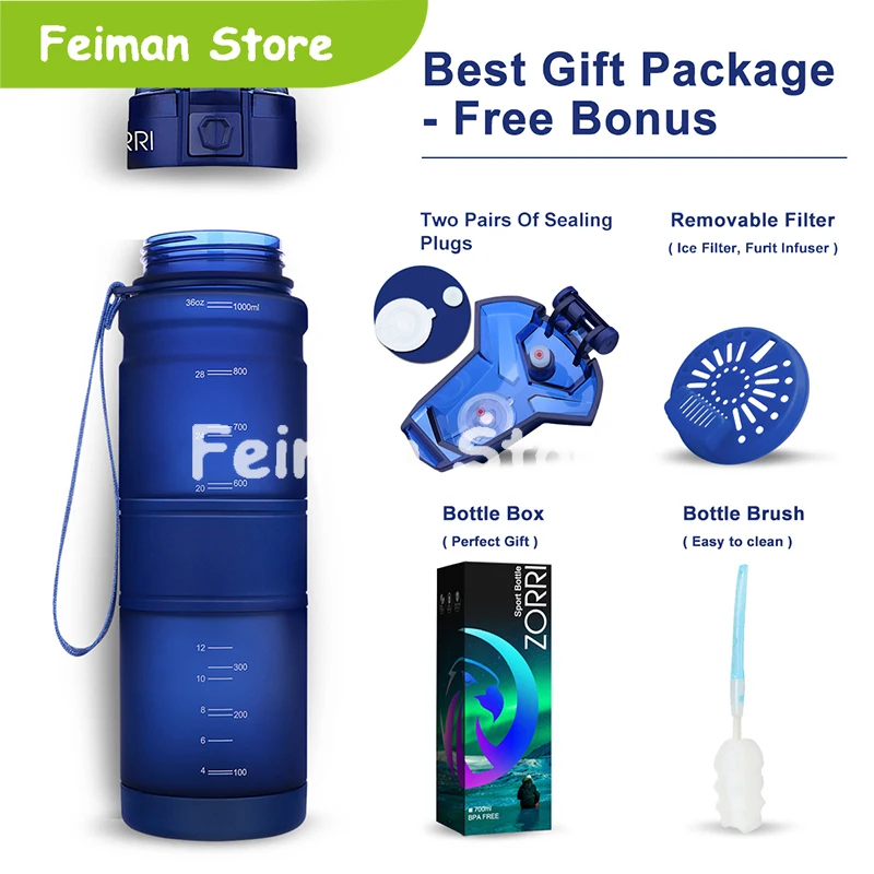 Лучшая Спортивная бутылка для воды пластиковый материал фитнес тренажерный зал