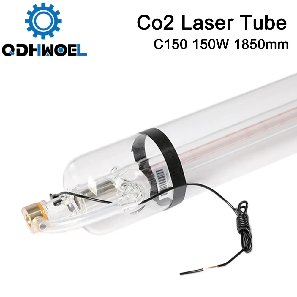 QDHWOEL SPT C150 1650 мм 130 Вт Co2 лазерная трубка для CO2 лазерной гравировки резки|Запчасти