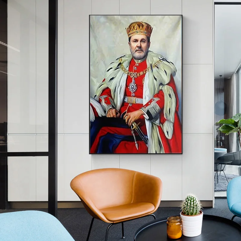 Индивидуальная живопись на холсте по фото настенное искусство заказ милитари