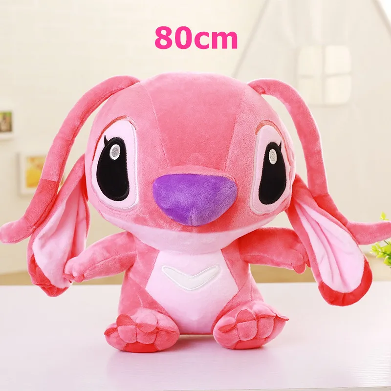 80cm pink 35-80 см милый мультфильм Ститч Лило& Ститч плюшевая игрушка кукла Дети мягкая игрушка для ребенка день рождения Рождество Дети Ребенок подарки - Цвет: 80cm pink