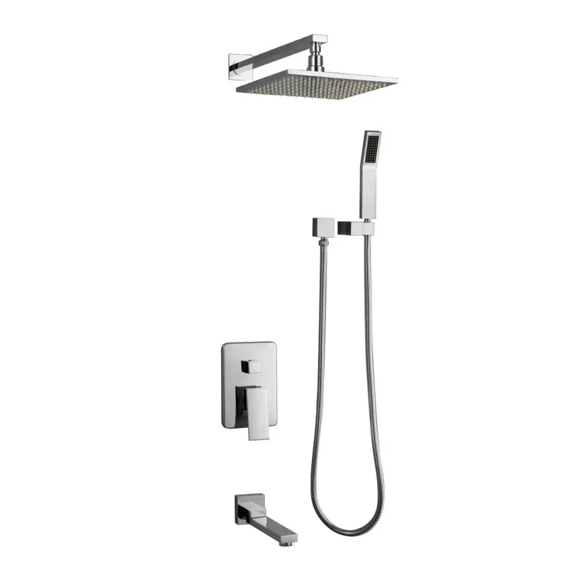 Настенный светодиодный трехцветный сменный верхний распылитель со встроенной