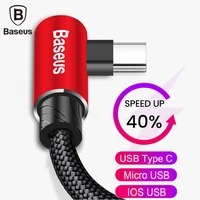 baseus degree micro usb type c cable fast charging charger phone microusb cable for samsung a8 a7 2018 xiaomi redmi note 5
