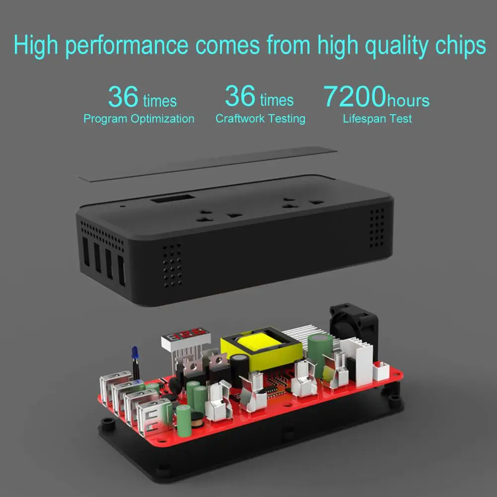 Автомобильные инверторы 200 Вт автомобильный инвертор питания постоянного тока 12