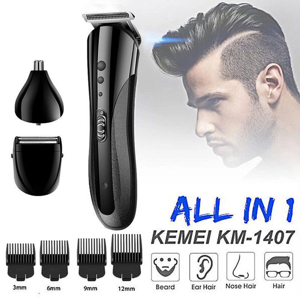 Профессиональная электрическая Беспроводная Машинка для стрижки волос бритья