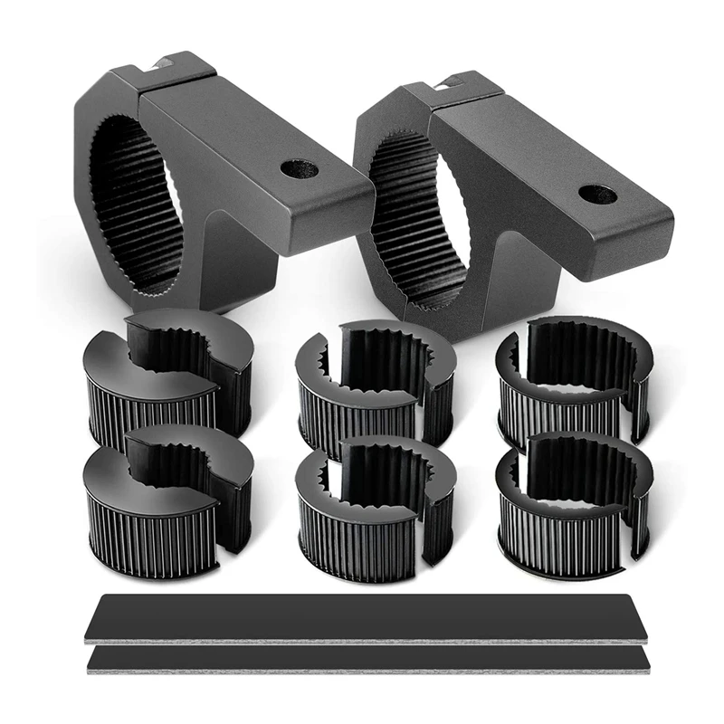 

LED Light Bar Mounting Bracket Kit Fit on 1Inch&1.5Inch&1.75Inch Diameter LED Off-Road Light Horizontal Bar Tube Clamp