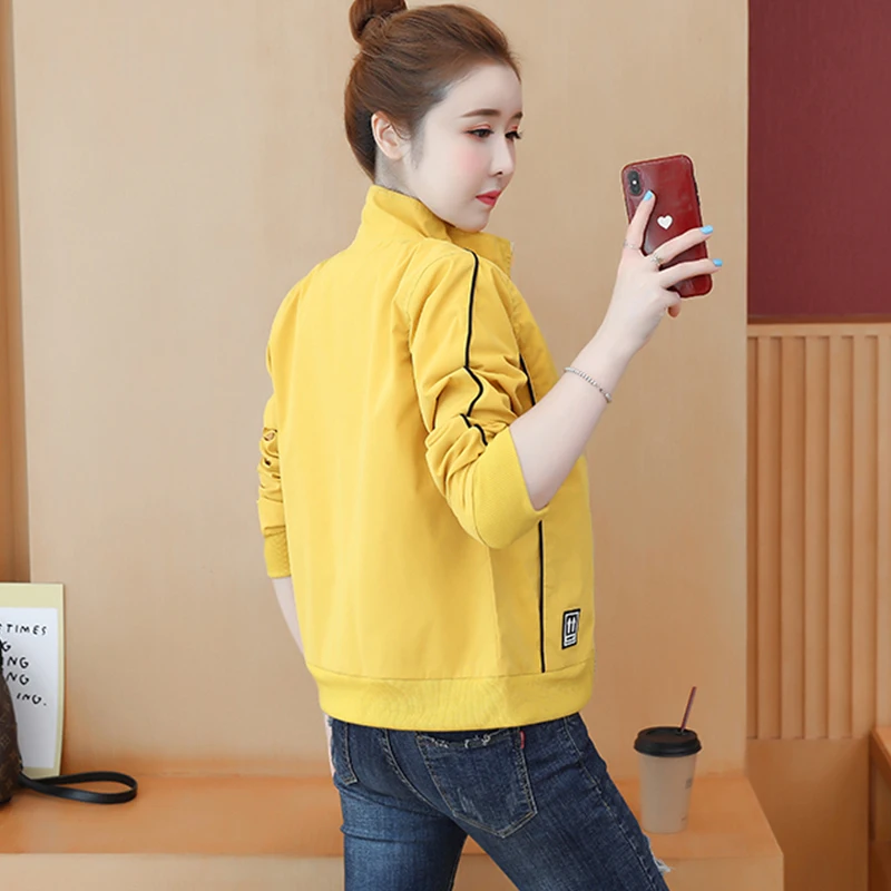 Куртка-бомбер женская с принтом на молнии длинным рукавом осень 2021 | Женская