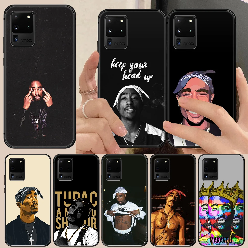 

Tupac Amaru Shakur 2pac rapper Phone Case Cover Hull For Samsung Galaxy S 6 7 8 9 10 e 20 edge uitra Note 8 9 10 plus black