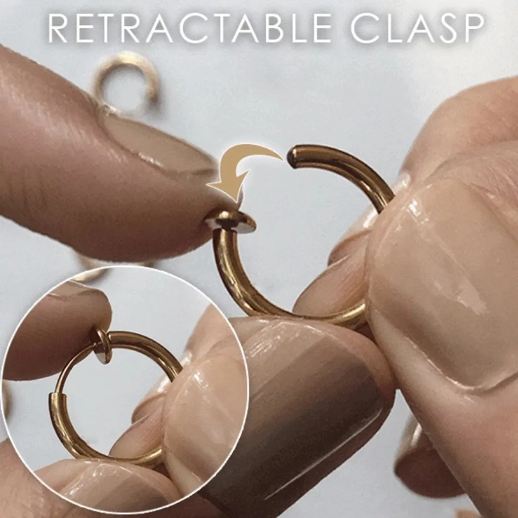 Выдвижные серьги без необходимости пирсинг мужские и женские классические