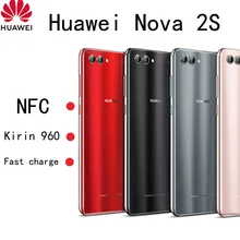 smartphone Huawei Nova 2S celular NFC support 2160*1080 20MP Mobile Phone refurbished