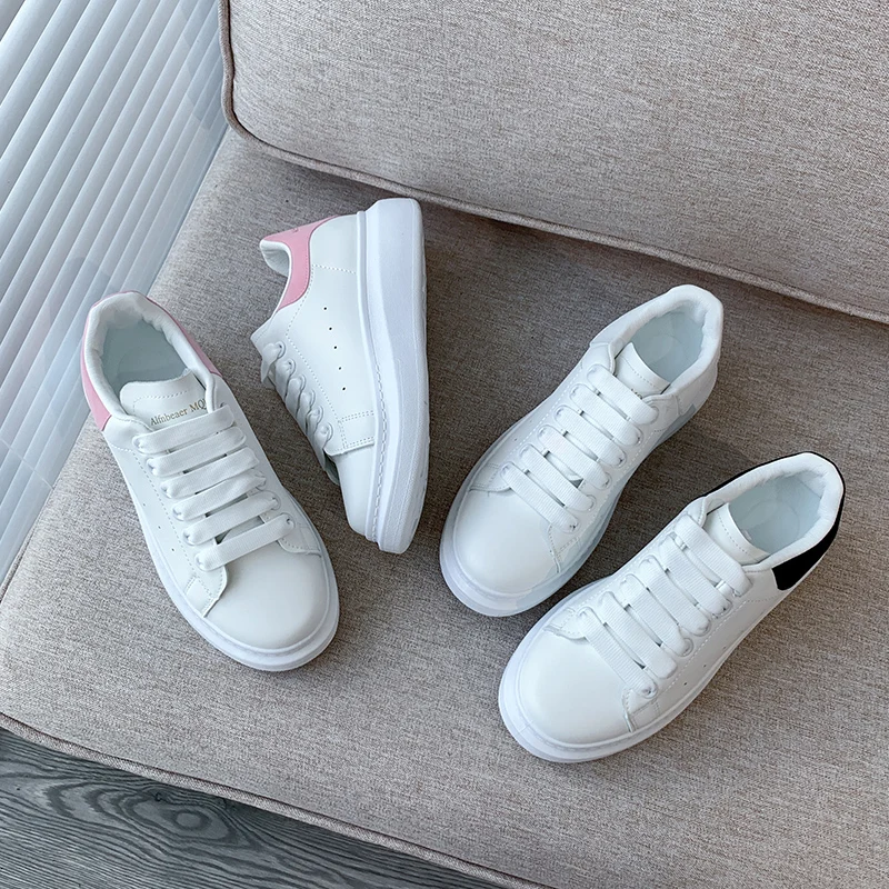 2021 New Summer Flat Platform Woman Shoes Breathable Leather Casual Shoes Woman Ladies Shoes Zapatillas Mujer