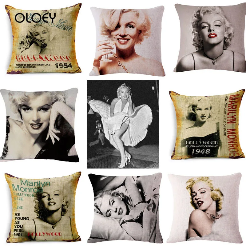 45x45 см Мэрилин Монро постельное белье из хлопка с геометрическим рисунком