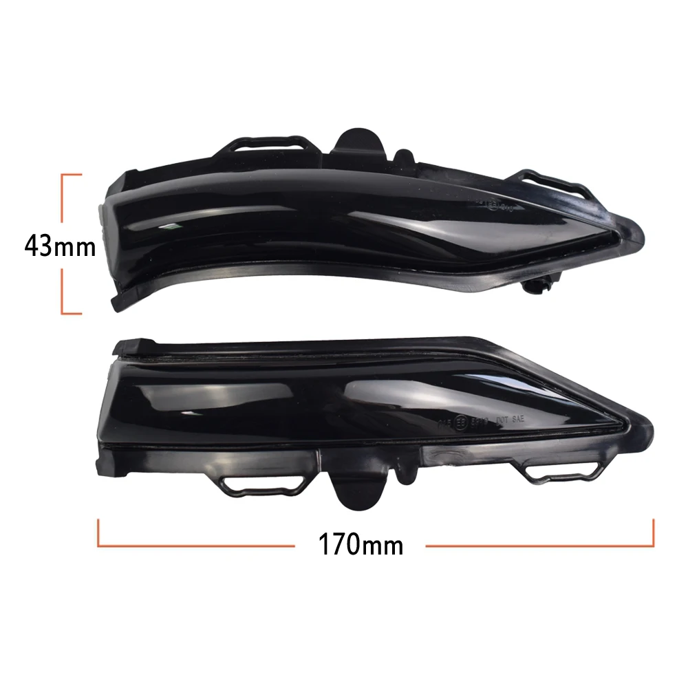 

2x Flowing Turn Signal Light LED Side Wing Rearview Mirror Dynamic Indicator Blinker for Ford for Fiesta mk7 08-17 mk8 19+