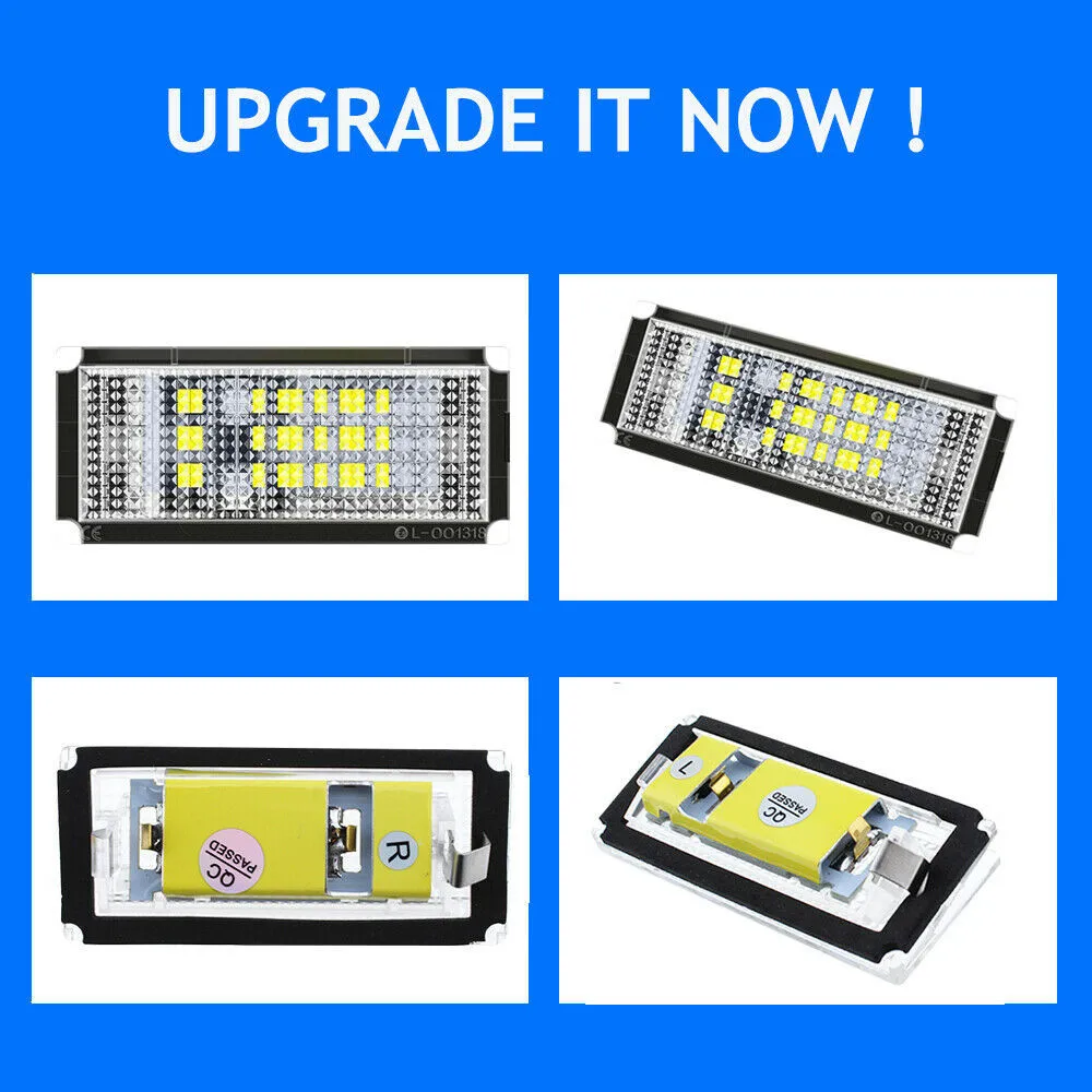 

Replacement LED License Plate Lights White 2pcs/kit 3528 SMD Error Free