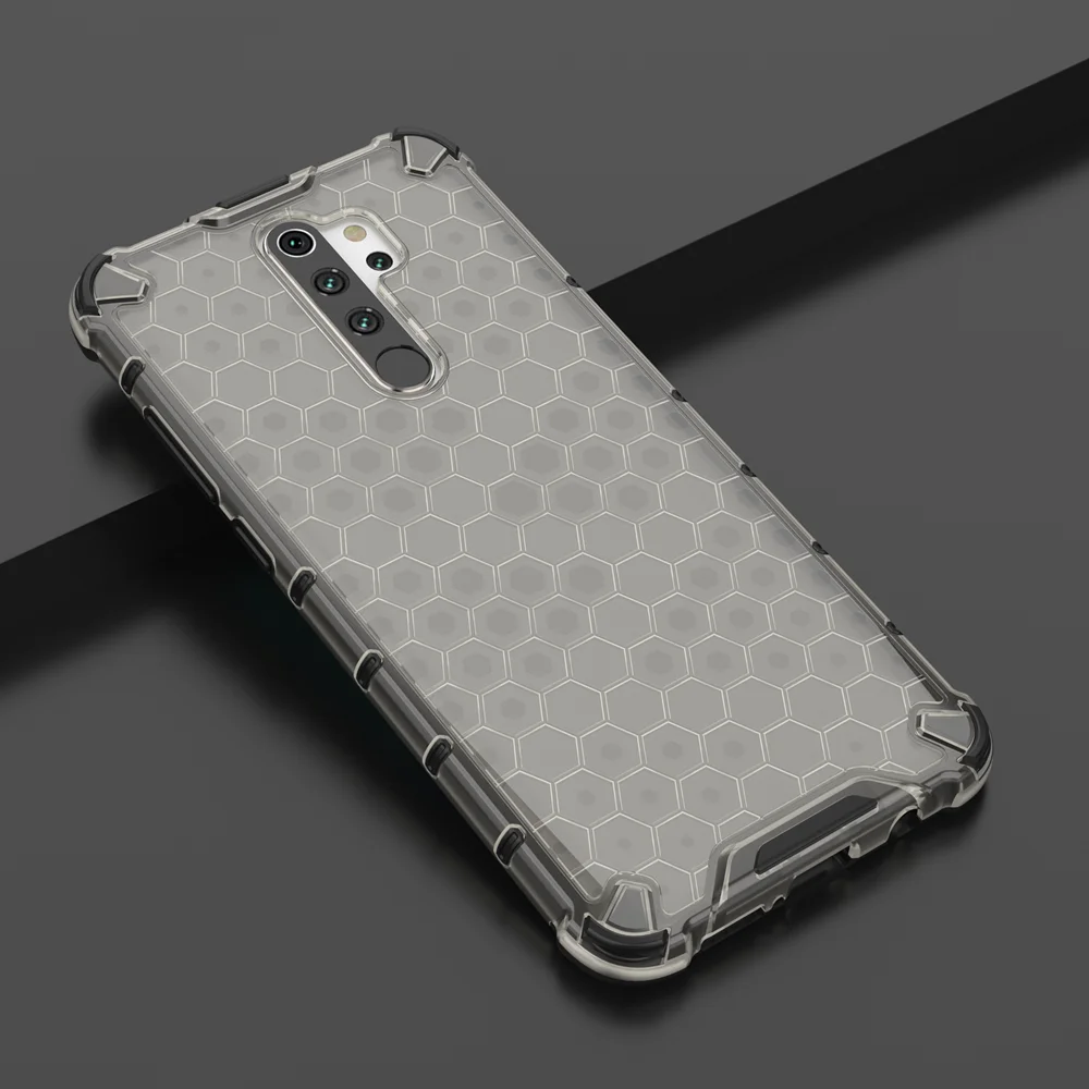 d Сотовый из гибридного материала на основе ТПУ и ПК Броня чехол на Etui Xiaomi Redmi Note 8 Pro противоударный жесткий чехол для телефона прозрачный чехол Xiaomi Redmi Note 8 - Цвет: d