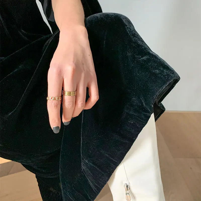 

XITAO Spring New Solid Color Velvet Dress Fashion Casual Splicing Planted O-neck Collar Lantern Sleeve Loose All-match DZL2737