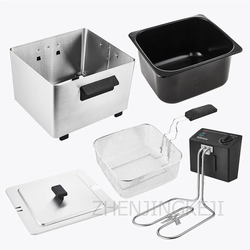 Промышленная Электрическая Фритюрница 220 В одноцилиндровая Вертикальная