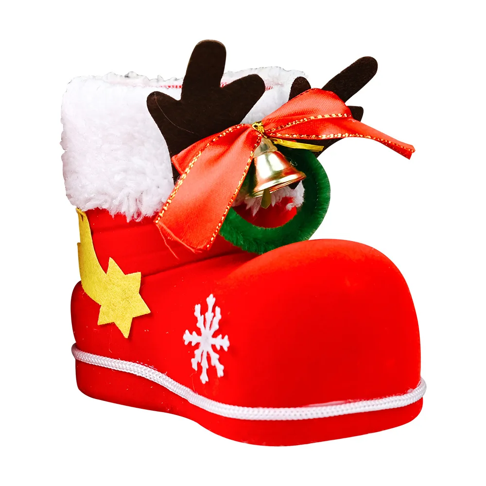 Рождественский рога колокольчик сапоги рождественские конфеты коробка Декор